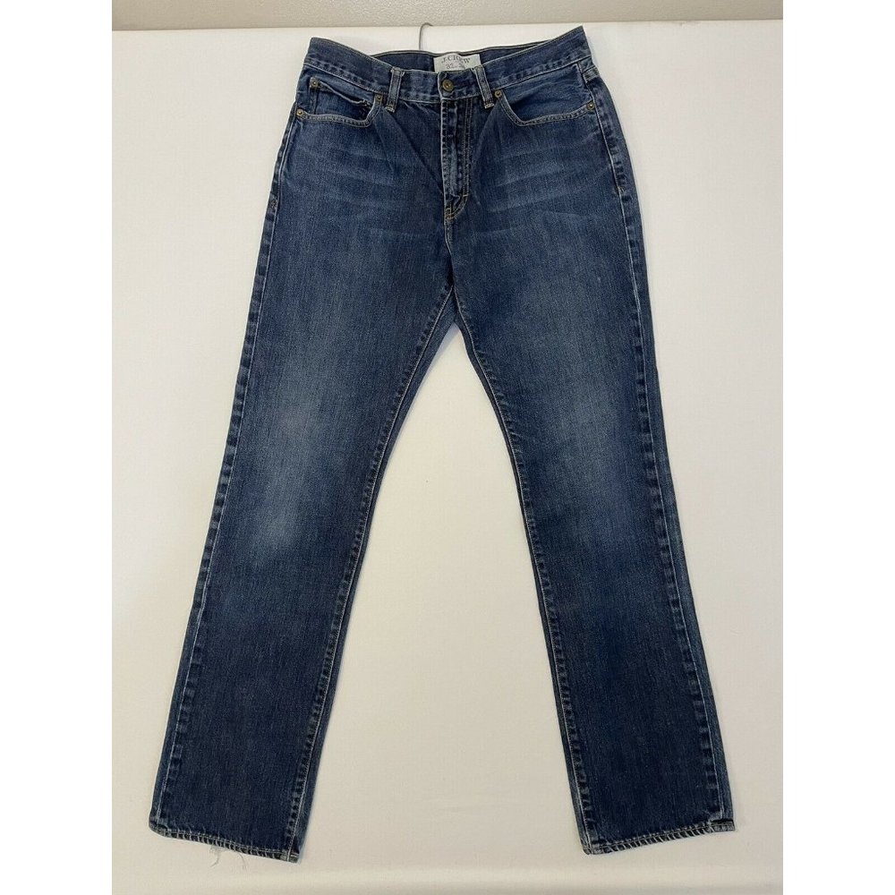 J.Crew Mens Straight-Fit Denim Jeans Pants size 32x34